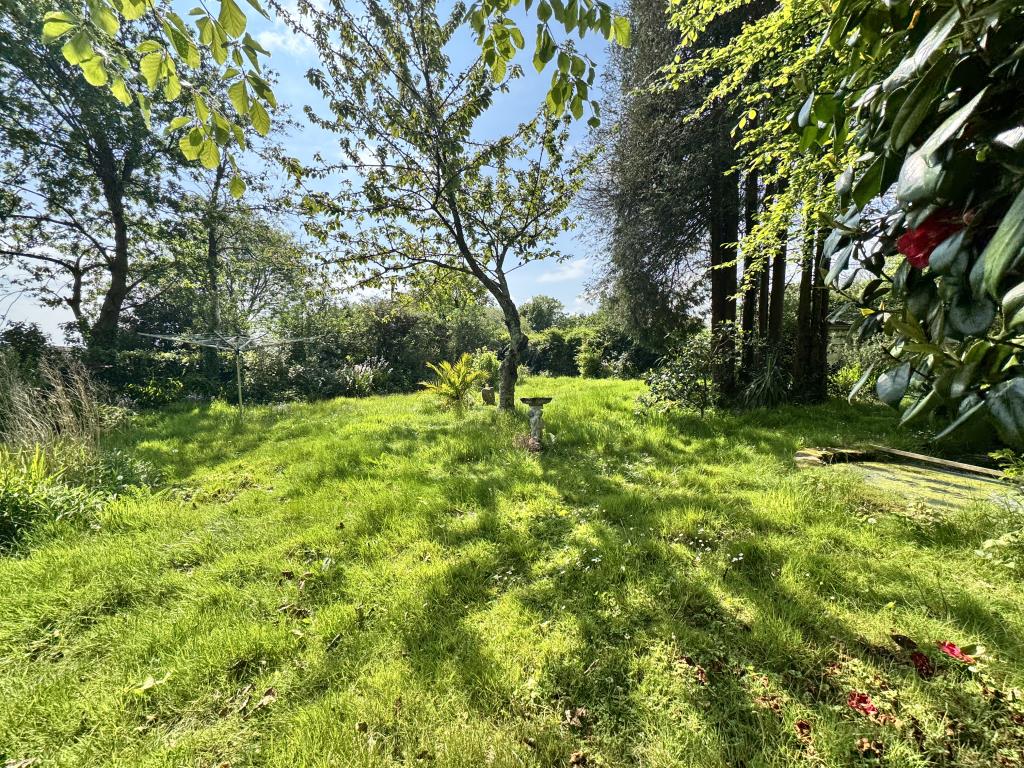 Lot: 157 - THREE-BEDROOM DETACHED COTTAGE - Rear garden